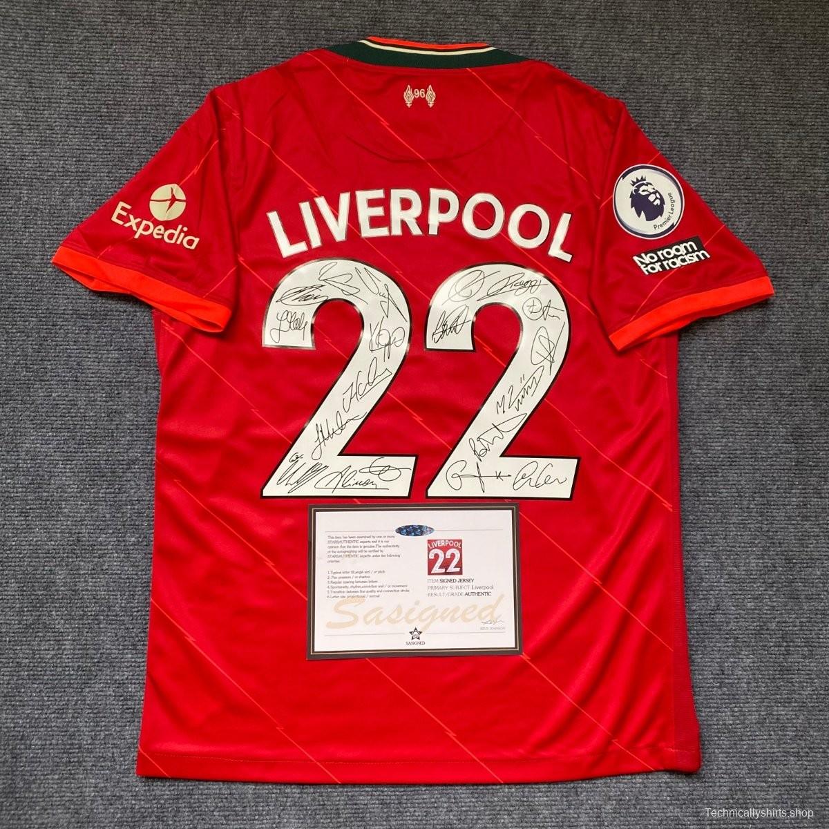 LIVERPOOL 22/23 TEAM SIGNED