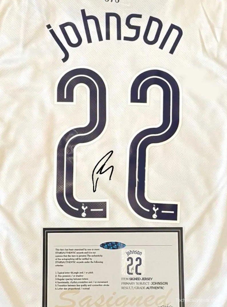 b johnson signed tottenham europa final 24/25 full patch