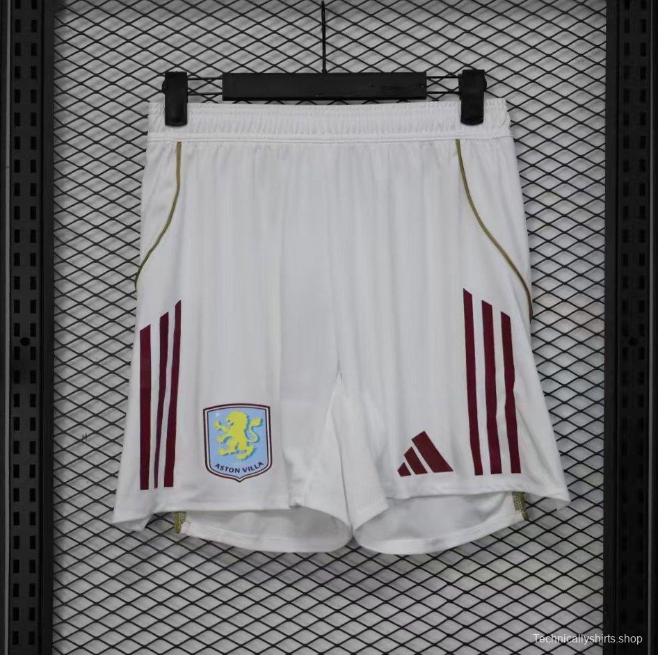 Player Version 25/26 Aston Villa White Shorts