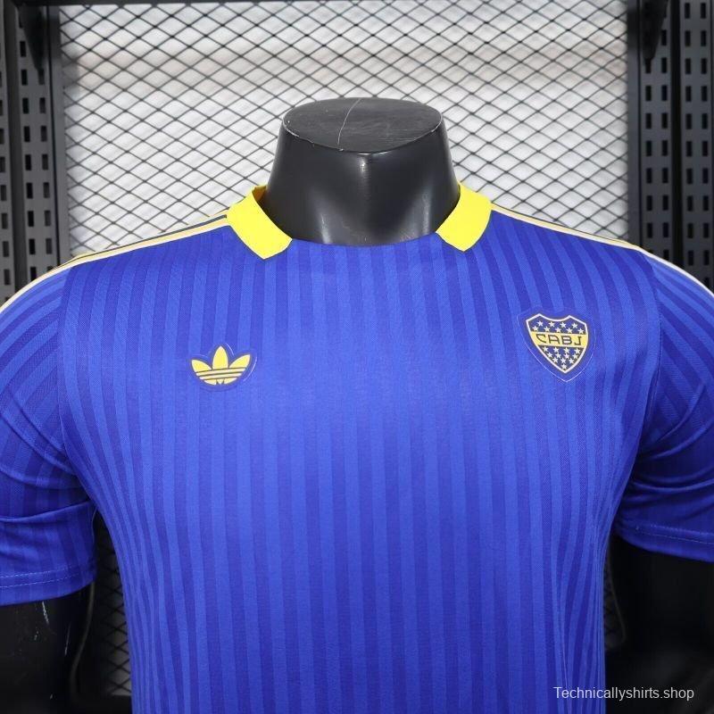 Player Version 25/26 Boca Juniors Adidas Original Terrace Icons Blue Jersey