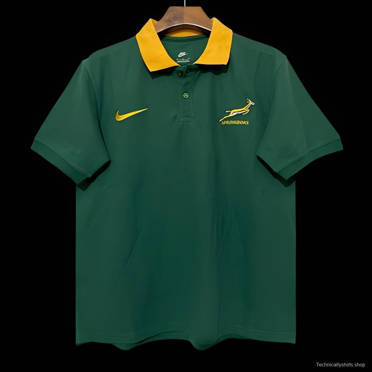 2026 South Africa Green Polo Rugby Jersey