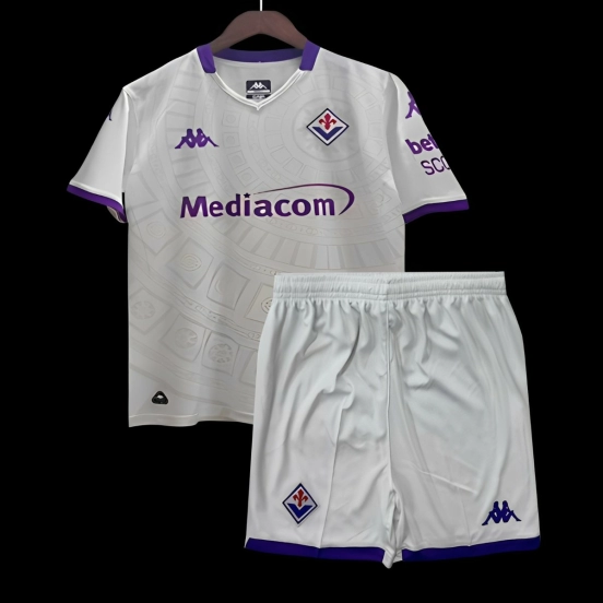 25/26 Kids Fiorentina Away White Jersey
