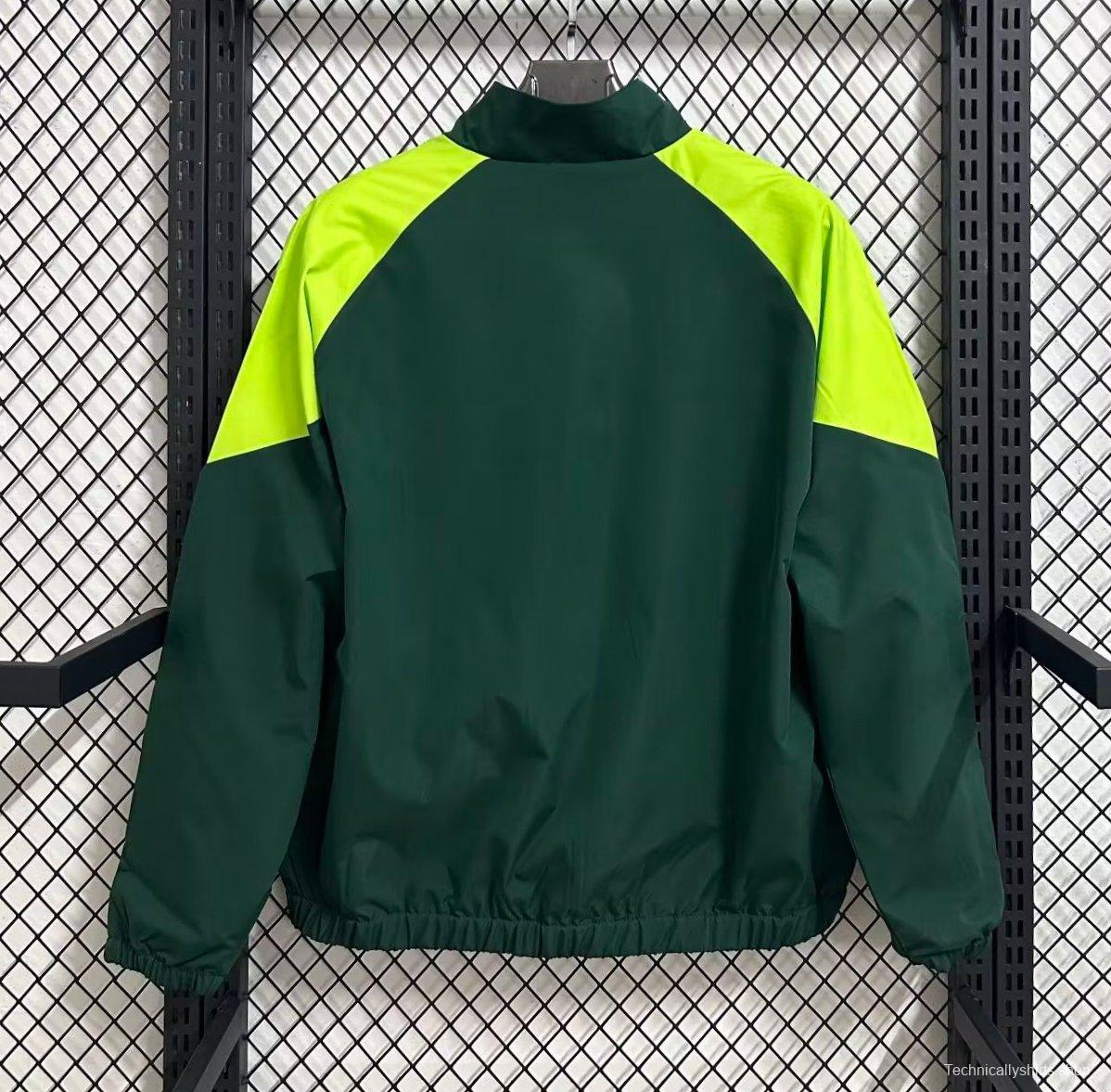 2026 Senegal Green Full Zipper Windbreaker