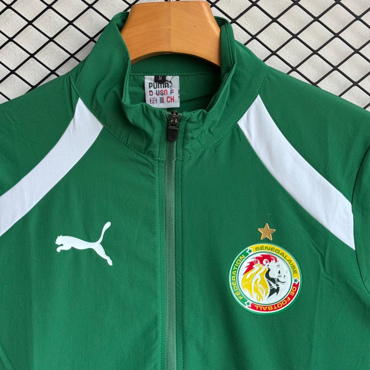 25/26 Senegal National Team Green Full zipper Jacket Tracksuit+ long pants