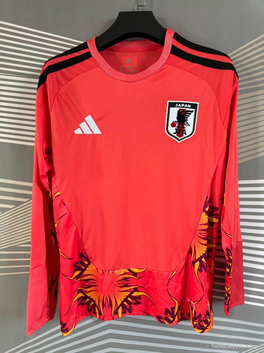 2026 Japan Red Goalkeeper Long Sleeve Jersey