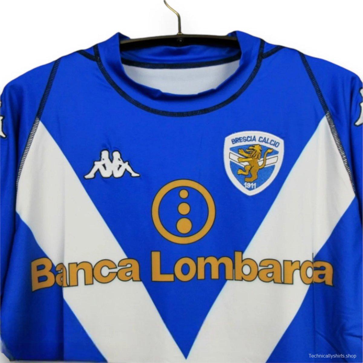 Retro 03/04 Brescia Away Blue Long Sleeve Jersey