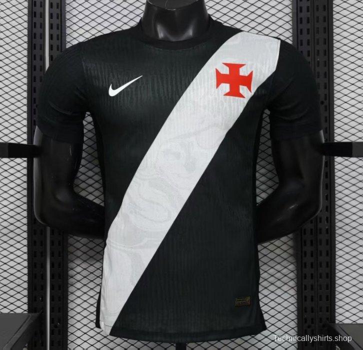 Player Version 26/27 Vasco da Gama Home Black with White Diagonal Sash Jersey