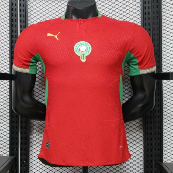Player Version 26/27 Morocco Red & Green Home Jersey