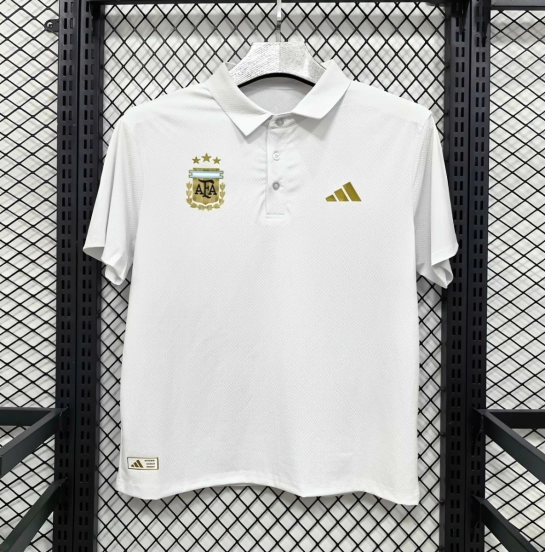 2026 Argentina White Polo Jersey