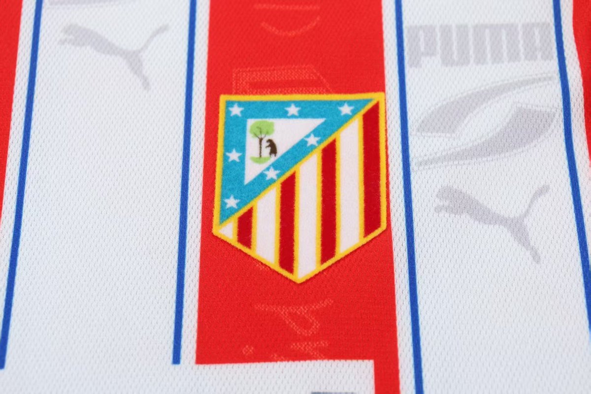 Retro 96/97 Kids Atletico Madrid Home Jersey