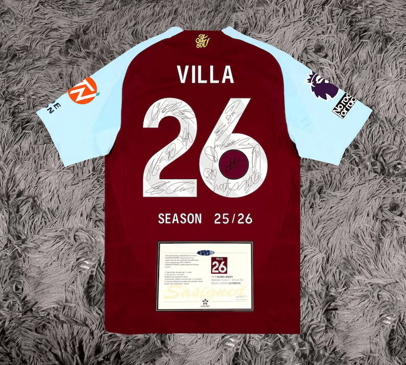 Aston Villa Team Signed 25/26