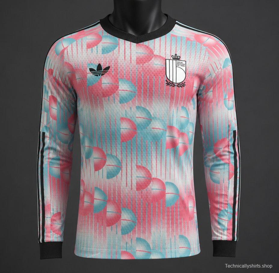 Player Version 2026 Belgium Away Long Sleeve Jersey