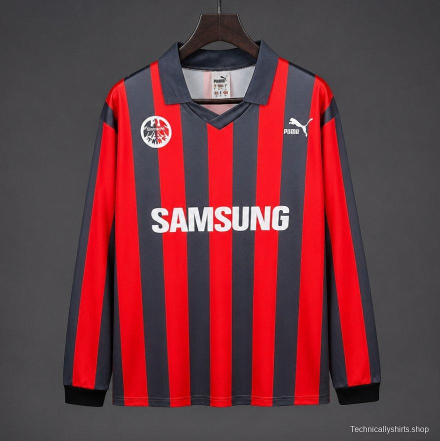 Retro 92/93 Eintracht Frankfurt Home Long Sleeve Jersey
