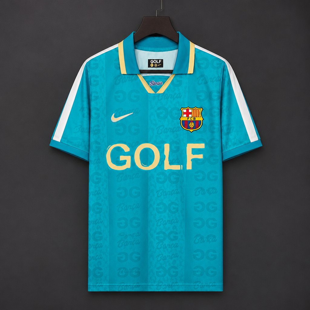 26/27 Barcelona x Golf Wang El Clasico Light Blue Jersey