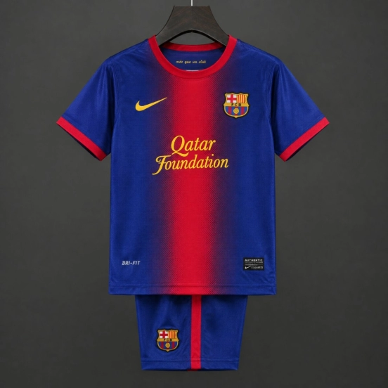 Retro Kids 12/13 FC Barcelona Home Jersey