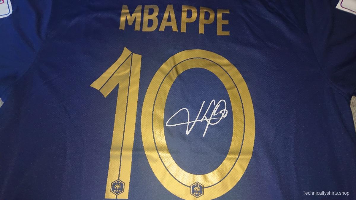 22/23 France Mbappe SIGNED Jersey With COA