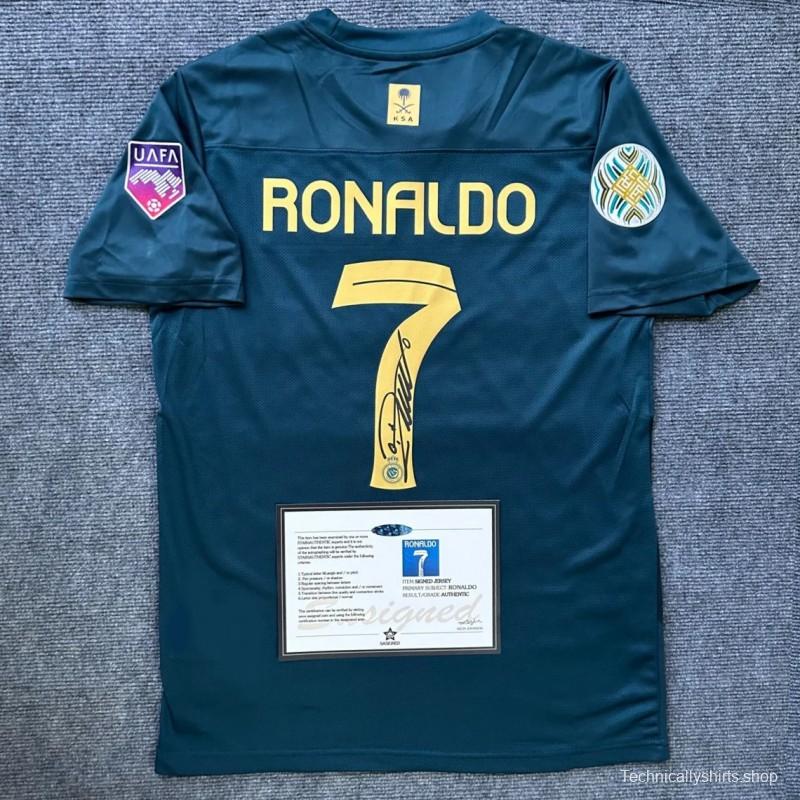 Ronaldo Al-Nassr AWAY 23/24 Signature Jersey Coa