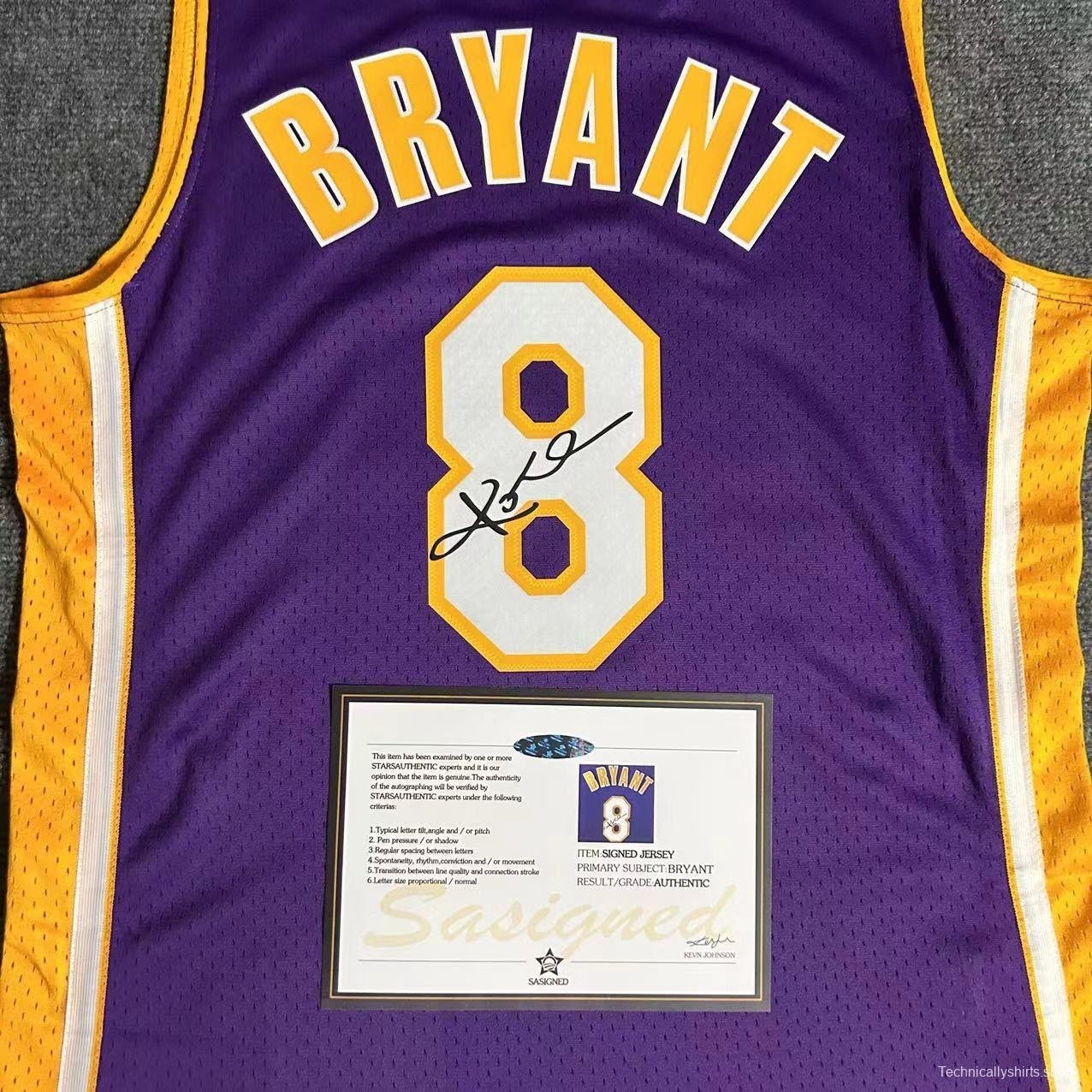 Kobe Bryant Signature Jersey #8