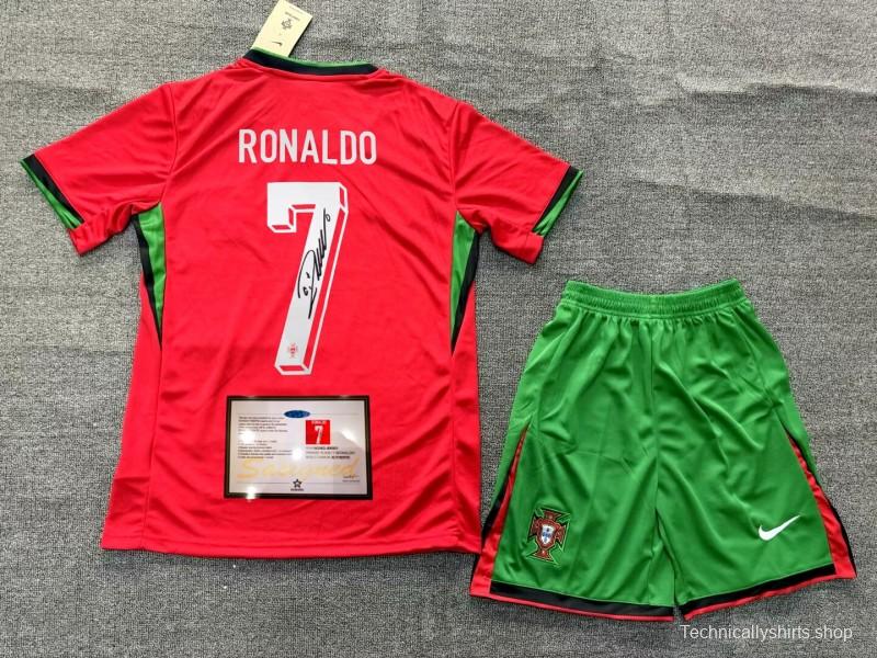 Ronaldo Kids Portugal 23/24 Signed