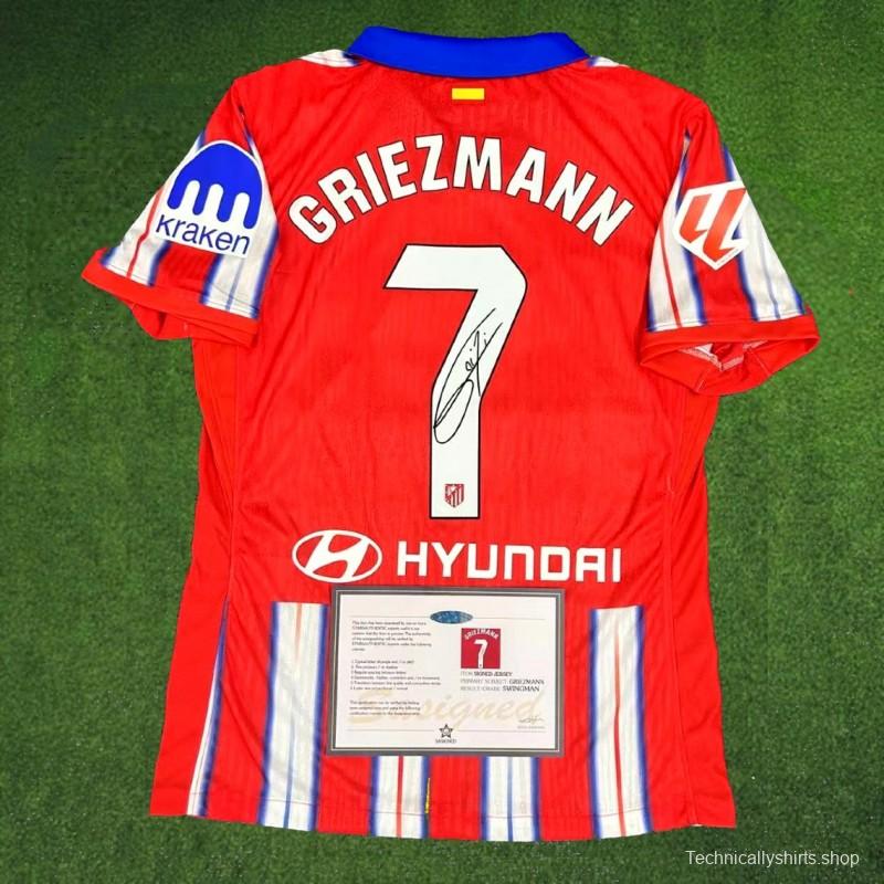 GRIEZMANN ATLETICO 24/25 SIGNED + COA