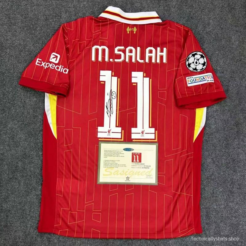 24/25 salah ucl signed shirt