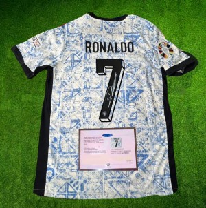 RONALDO AWAY PORTUGAL 2024 EURO SIGNED